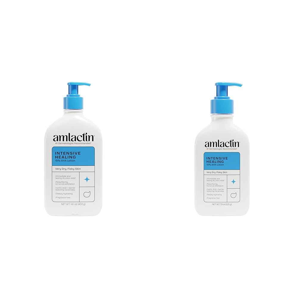 HotAmLactin Intensive Healing Body Lotion, 15% Lactic Acid, 14.1 oz | 15% body lotion with lactic acid and ceramide 3 exfoliates and deeply moisturizes extremely dry skin for smoother skin.