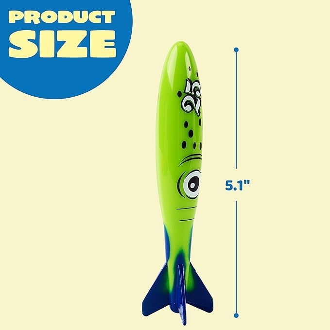 Hot JOYIN 8 Pack Pool Toys, Shark Underwater Diving Toys, Colorful Swimming Toy Sinking Throwing for Kids Gifts Summer Swim Dive Training Water Fun Pool Games(Sharks)