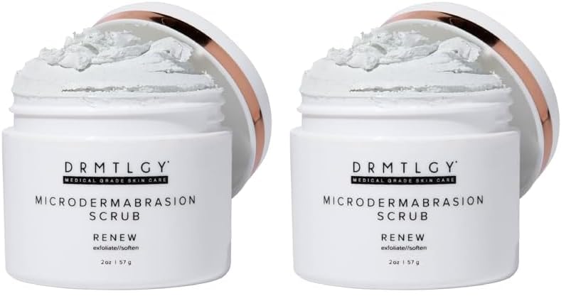 HotDRMTLGY Microdermabrasion Scrub | Gentle Facial Exfoliating Scrub | Dull skin renewal, Rough texture smoothing, Pumice exfoliation, Polished finish, Gentle exfoliation