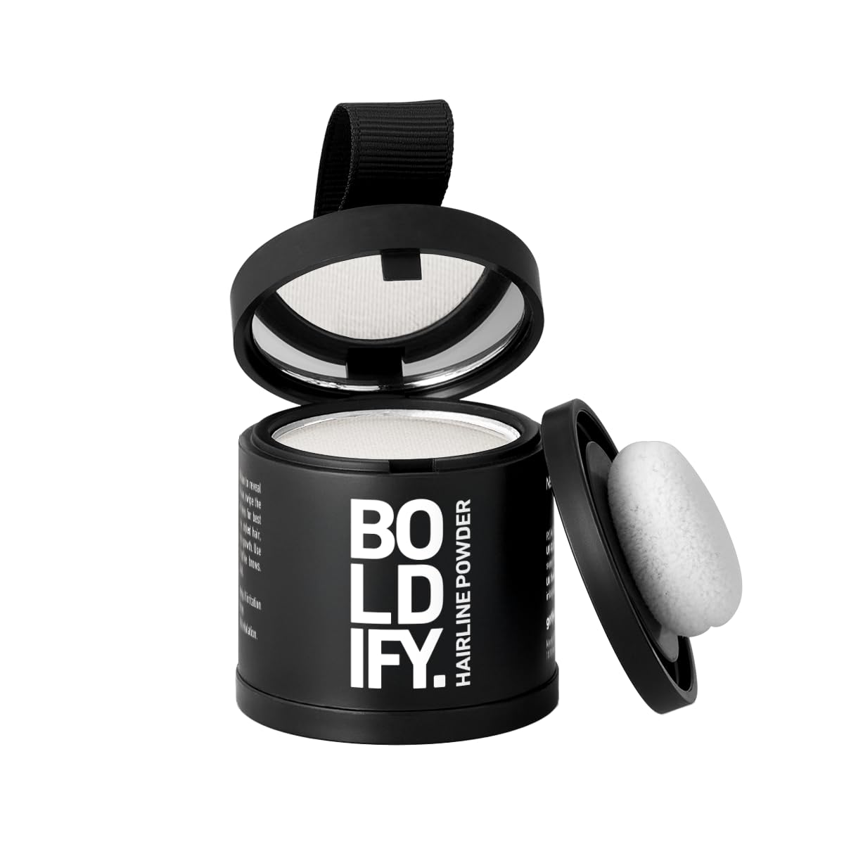 HotBOLDIFY Hairline Powder - Water-Resistant Root Touch Up Hair Color for Gray Coverage - 24-Hour Stain-Proof, Mess-Free Hair Powder for Thinning Hair (4g, Dark Brown)