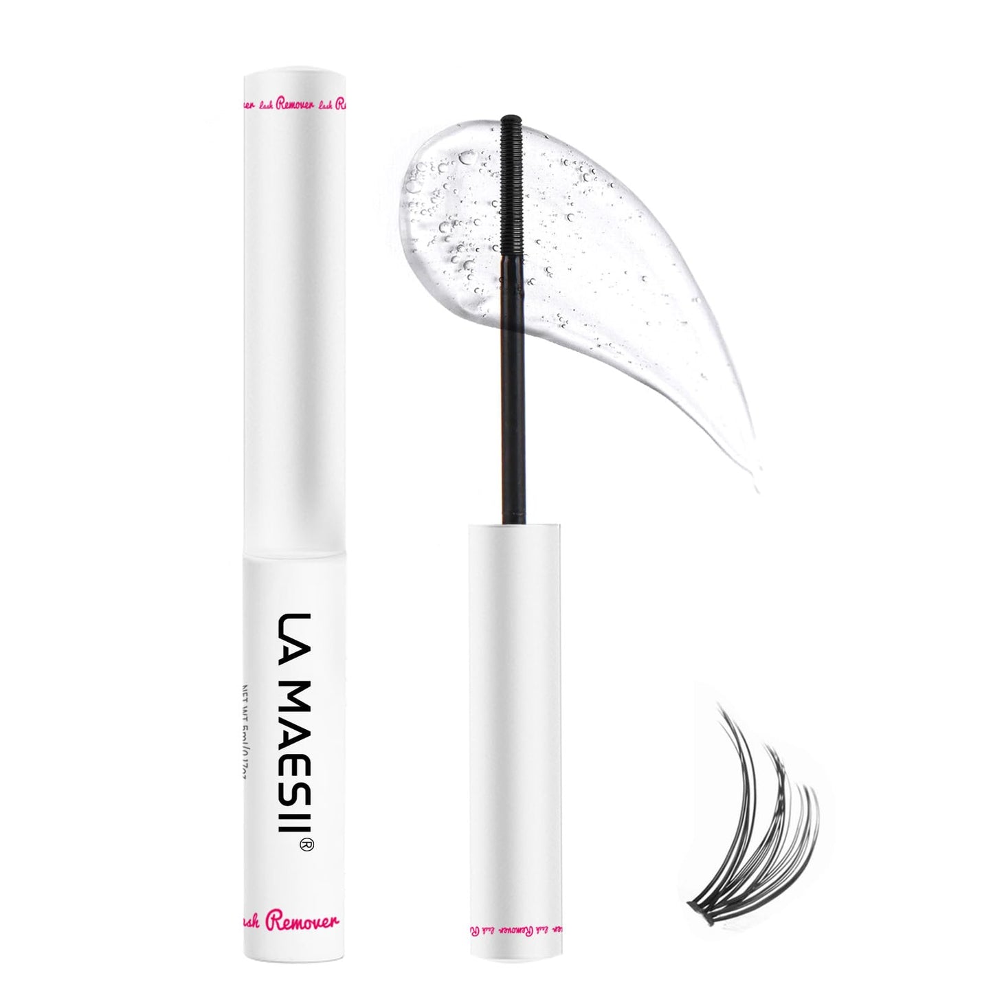 HotLA MAESII Lash Cluster Glue, Lash Bond and Seal for Eyelash Clusters, 10ml Bond and Seal, Waterproof, 2-in-1 Home Use, Strong Hold for 72H