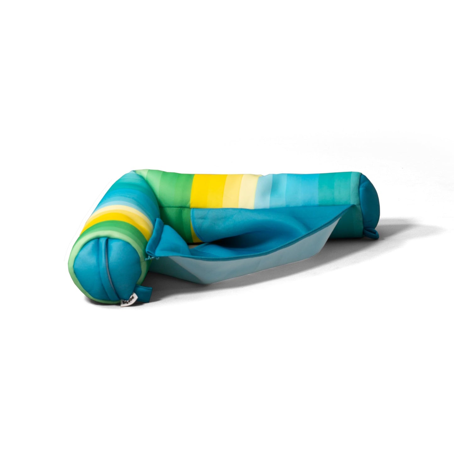 HotBig Joe Noodle Sling No Inflation Needed Pool Seat with Armrests, Blurred Blue Double Sided Mesh, Quick Draining Fabric, 3 feet