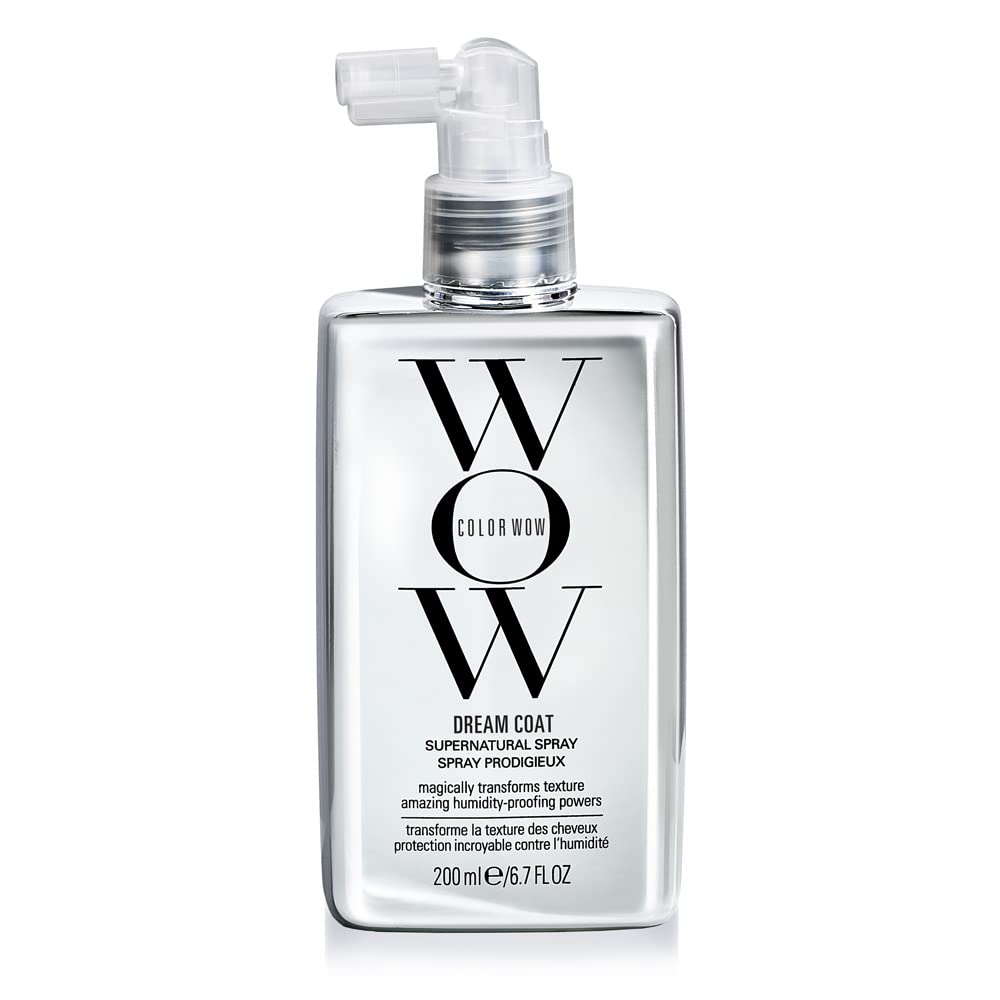 HotCOLOR WOW Dream Coat Supernatural Spray, Anti-Humidity Frizz Control and Heat Protectant for Glassy, Shiny Hair