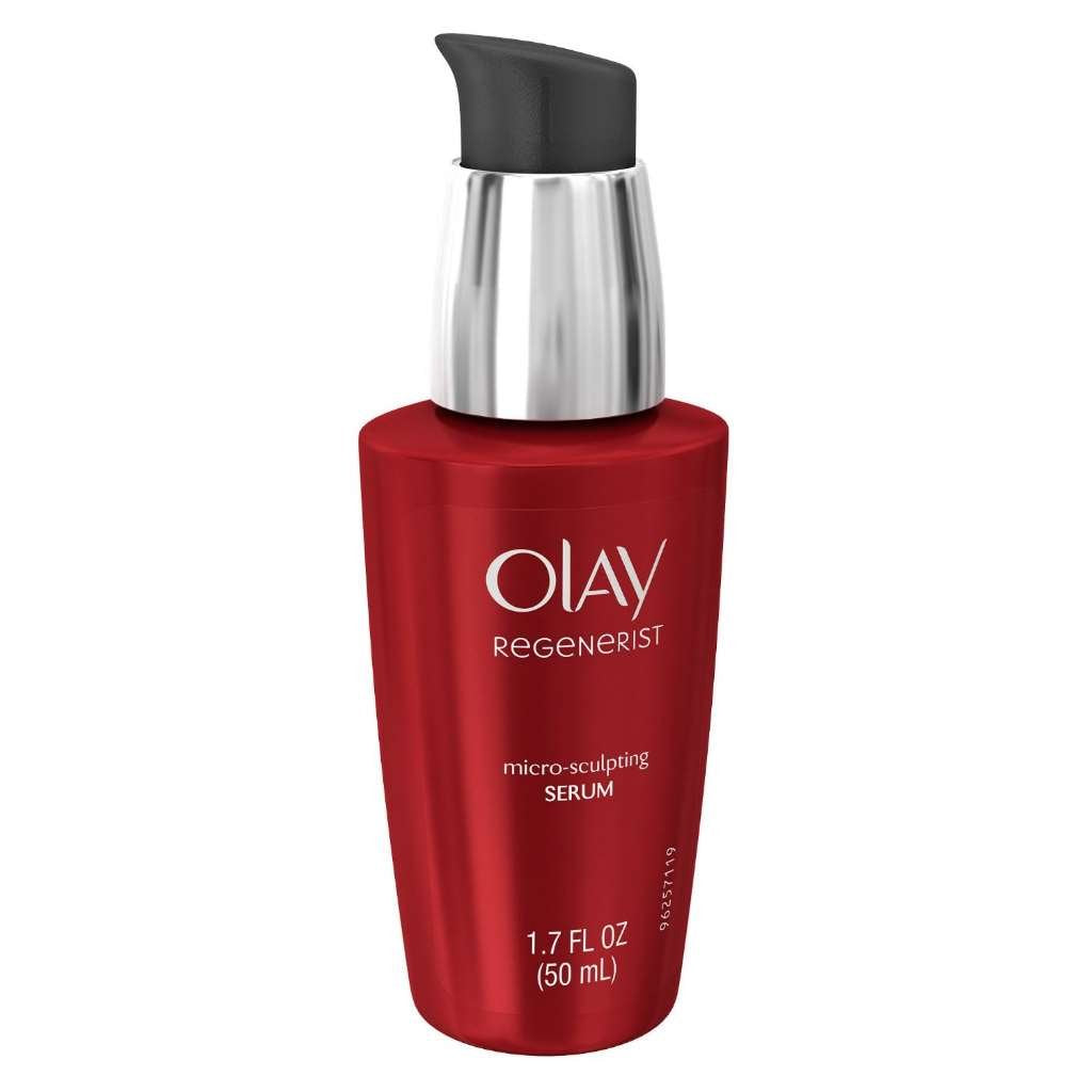 HotOlay Regenerist Micro-Sculpting Serum, Face Serum for Women, Fragrance-Free, Anti-Aging, Anti-Wrinkle, Firming Skin Care - Triple Collagen Cream, Peptide, Niacinamide, 1.7 Oz