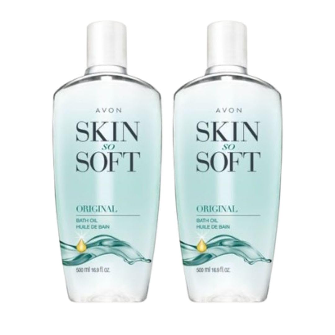 HotAvon Skin So Soft Original Bath Oil - 16.9 oz - Moisturizing Body Oil | Moisturizing Body Oil with Jojoba Oil, Dry Skin, Hydrating Shower Oil Perfect as an After-Shower Skin Softener for All Adults