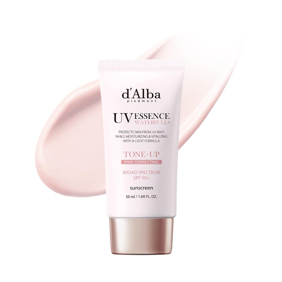 Hotd'alba Piedmont Waterfull Tone-Up Sunscreen Serum BROAD SPECTRUM SPF 50 + Korean Sunscreen for Face, All Skin Tones (1.69 fl.oz.)