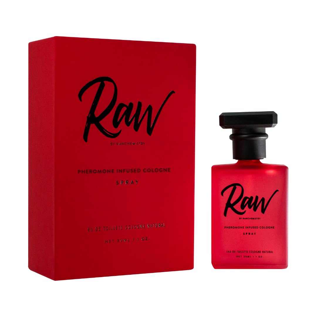 Hot Pheromone Infused Cologne for Men - Raw 1 oz Mens Spray by RawChemistry | Premium Mens Cologne, Long Lasting Perfume for Men, Signature Fragrances, Concentrated Perfume Oil, Daily Use, 1 Oz