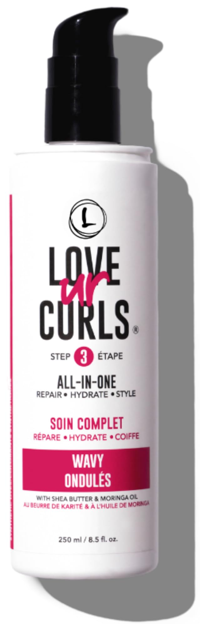 HotLove Ur Curls All In One Curl Cream Styler for Curly Hair, Anti Frizz Curl Defining Cream with Shea Butter, Hydrating Leave In Hair Treatment to Repair, Moisturize, Define & Style Curls, 250mL