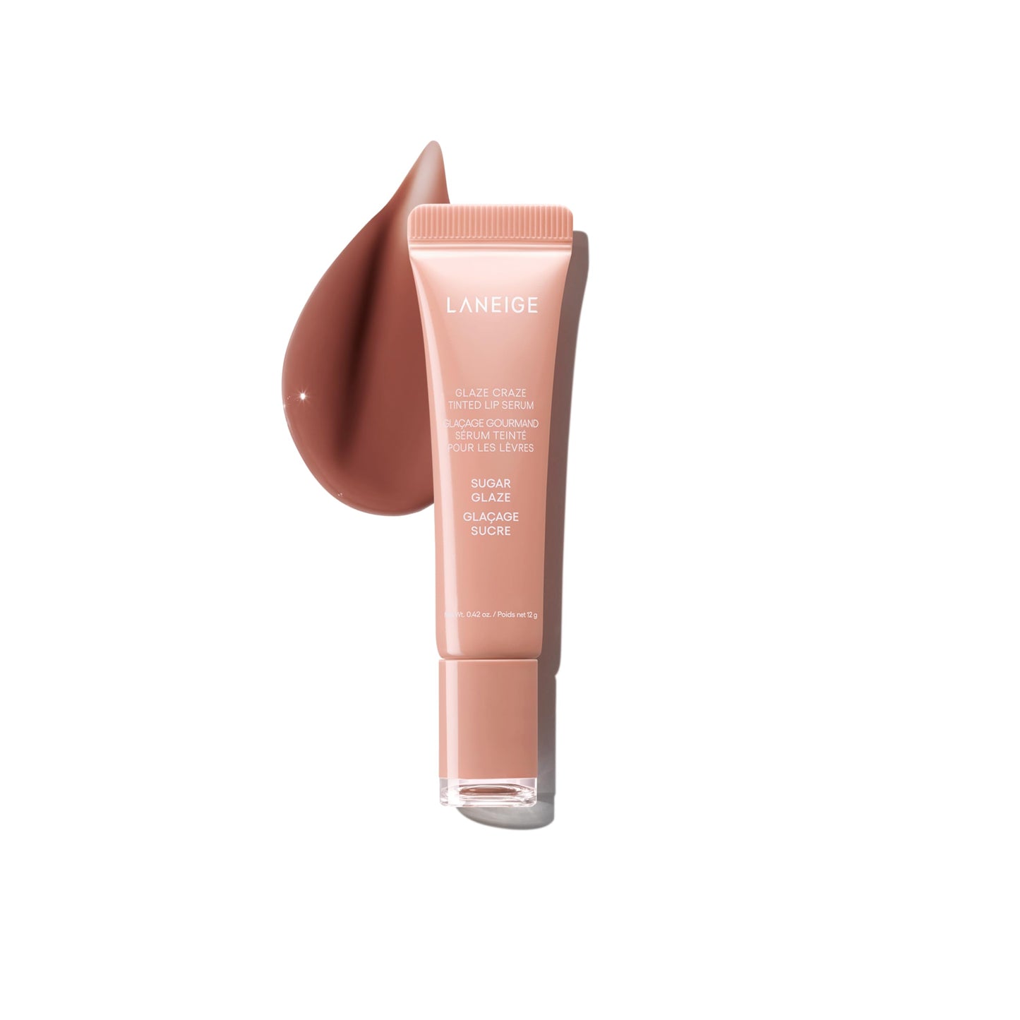 HotLANEIGE Glaze Craze Tinted Lip Serum: Hydrating, Lip Barrier-Boosting, Softening Lip Serum Treatment for Glossy & Buildable Shine, Nourished Lips with Plumping Polypeptides | Korean Skin Care