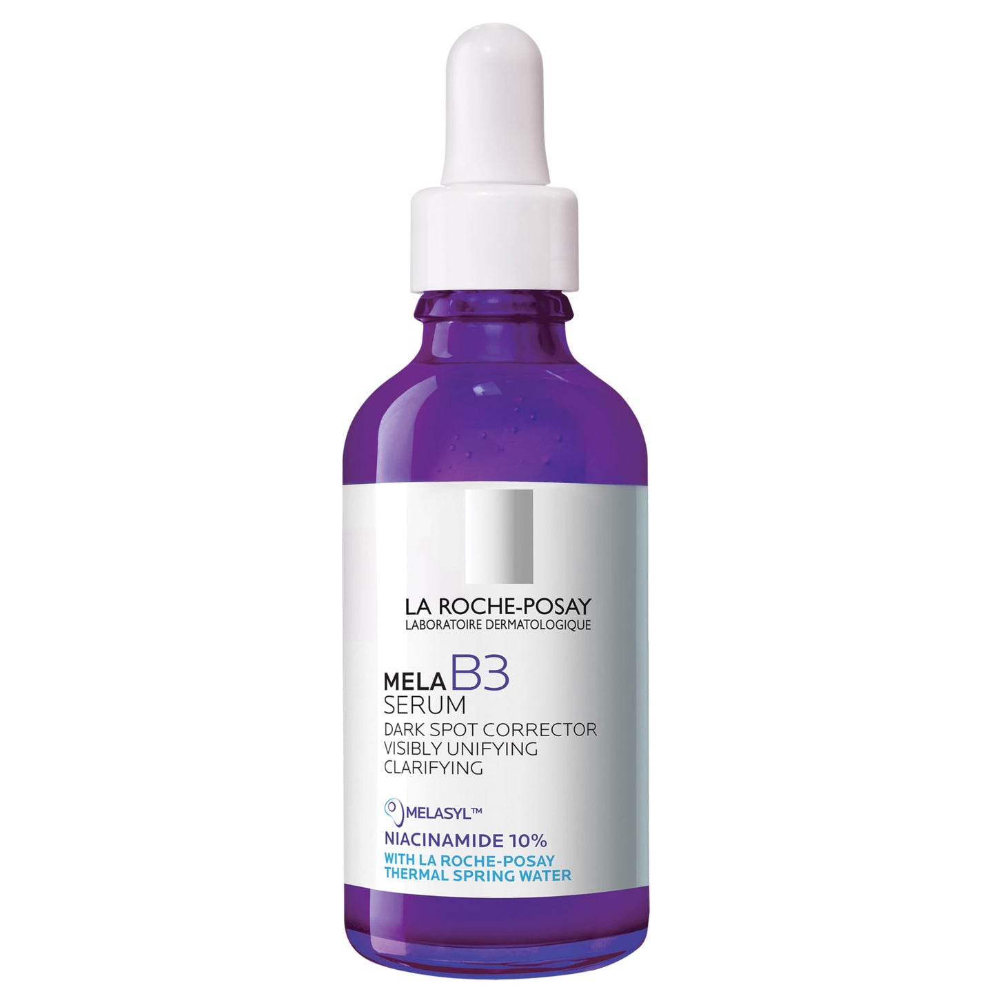 HotLa Roche-Posay Mela B3 Dark Spot Face Serum with 10% Niacinamide, 1oz | Anti-aging dark spot correcting face serum with Melasyl™ for sun spots, age spots, and post-acne marks. Lightweight texture.