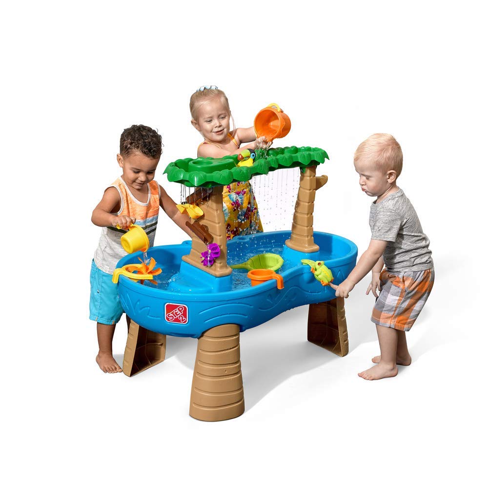 HotStep2 Rain Showers and Unicorns Water Table for Kids, Toddler Outdoor Sensory Play Table, 13 Accessories, Pink, Ages 18 Months+