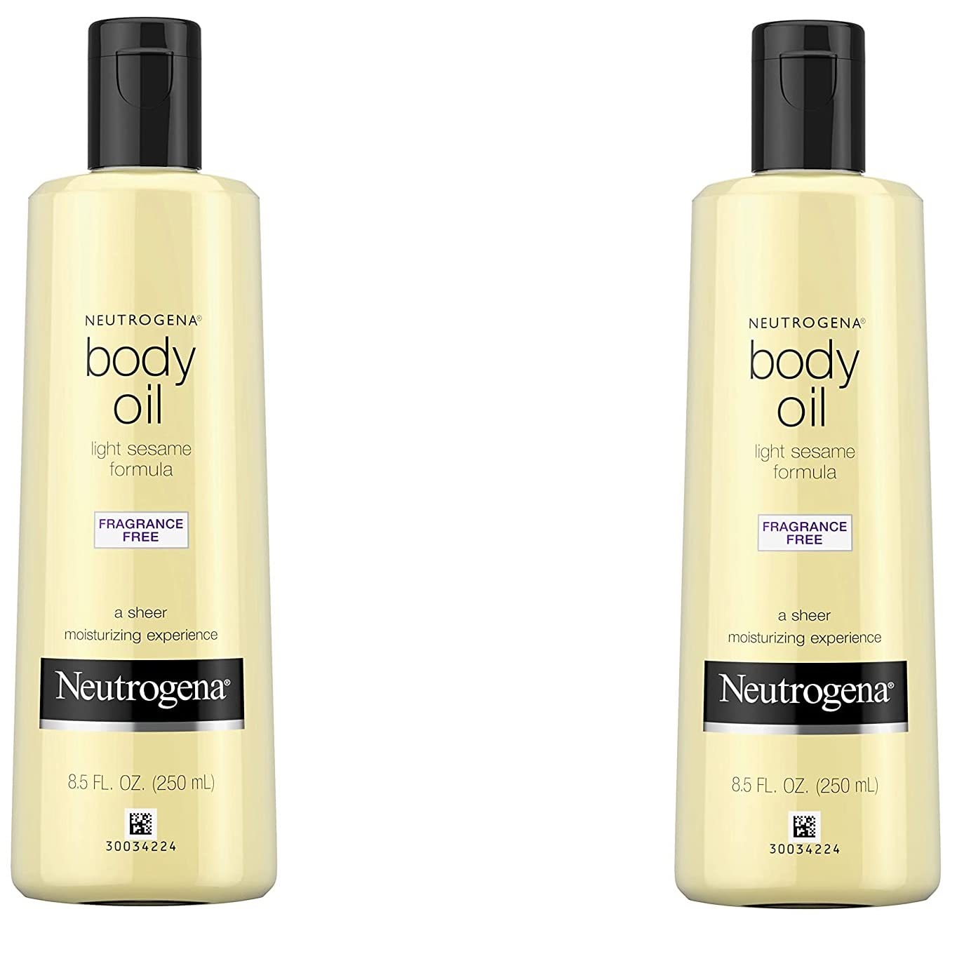 HotNeutrogena Body Oil Light Sesame Formula, Fragrance-Free, Nourishing Moisturizer, Before and After Shower Application for Smooth, Radiant Looking Skin, Lightweight and Non-Greasy Feel, 8.5 fl oz