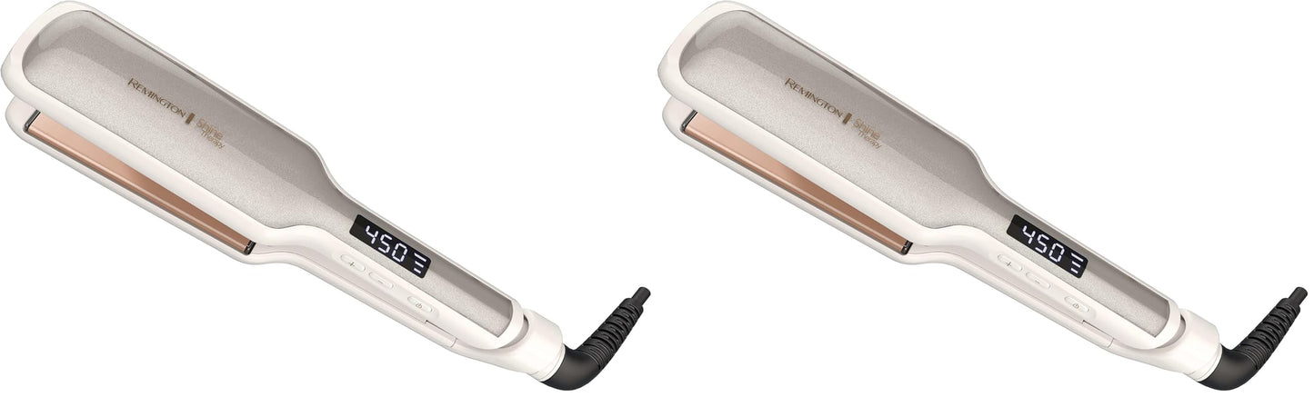 HotRemington Shine Therapy 1 inch Hair Straightener Iron, Flat Iron Infused with Argan Oil & Keratin, Professional Ceramic Flat Iron for Less Frizz, Shines and Smooth, Styling Tools