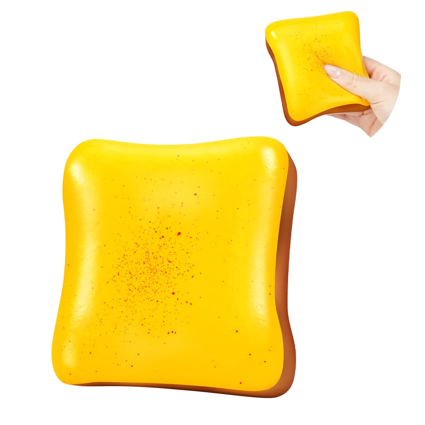 Hot3 Pack Slow Rising Squishy Butter Bread, Realistic Bread Squishies with Butter Scent, Soft Sticky Squishy Toy, Stress Relief Fidget for Focus, Popular Squishies Gift Party Favor