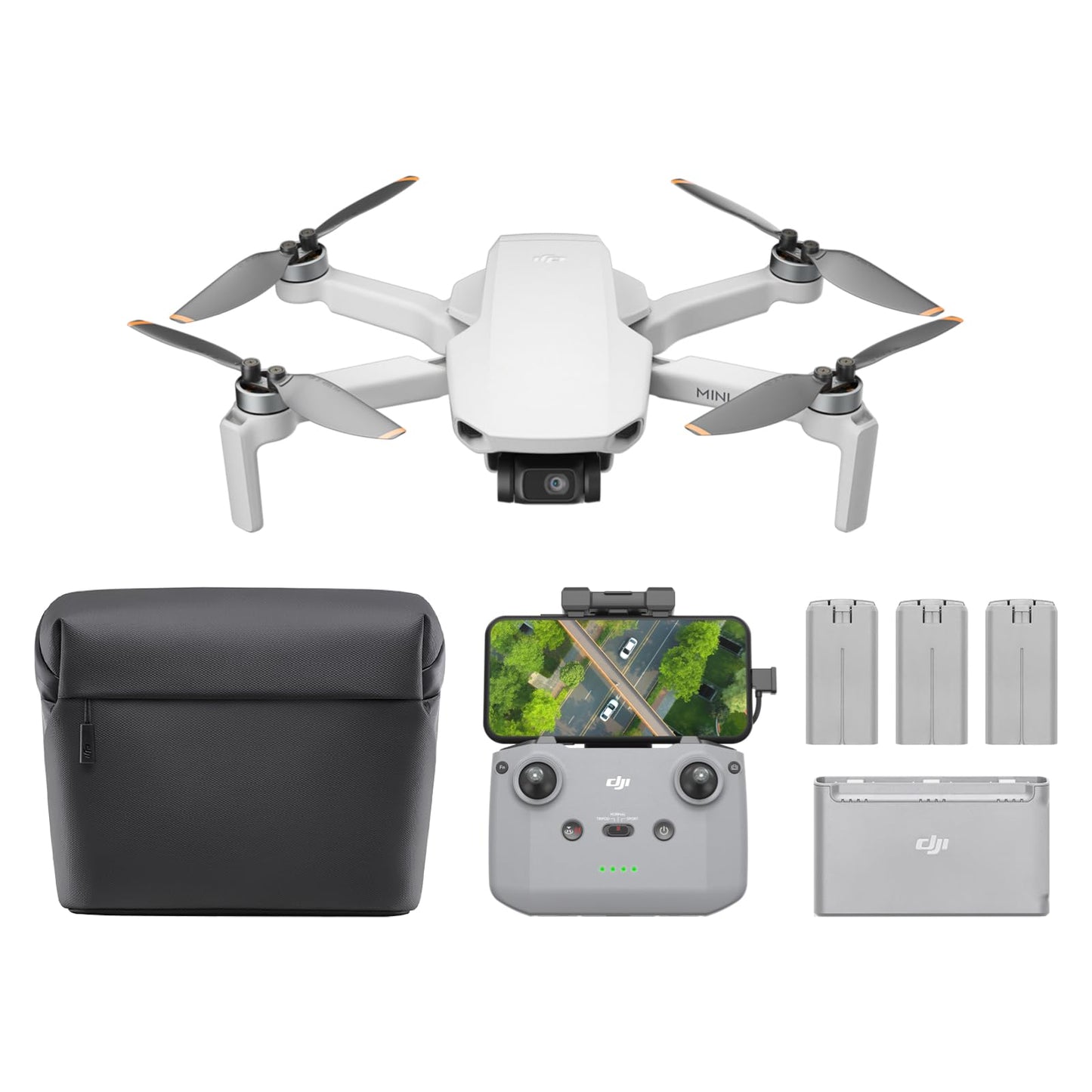 HotDJI Mini 4K Camera Drone Combo, Drone with 4K UHD Camera for Adults, Under 249 g, 3-Axis Gimbal Stabilization, 10km Video Transmission, Auto Return, 2 Batteries for 62-Min Max Flight Time, QuickShots | Drone With 4K UHD Camera for Adults, 3-Axis Gimbal