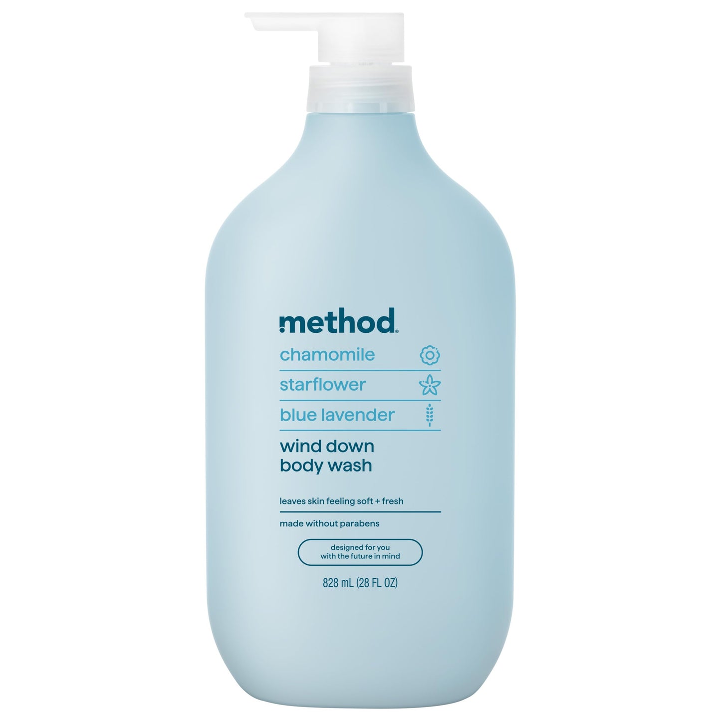 HotMethod Body Wash, Island Mist-Leaves Skin Feeling Soft & Moisturized, Made Without Parabens, Notes of Hibiscus, Mango Nectar & Passion Fruit, 28 fl oz