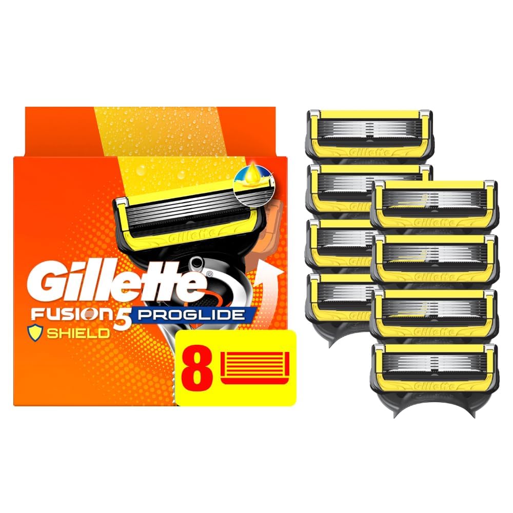 HotGillette ProGlide Shield Razor Refills for Men, 4 Blade Refills