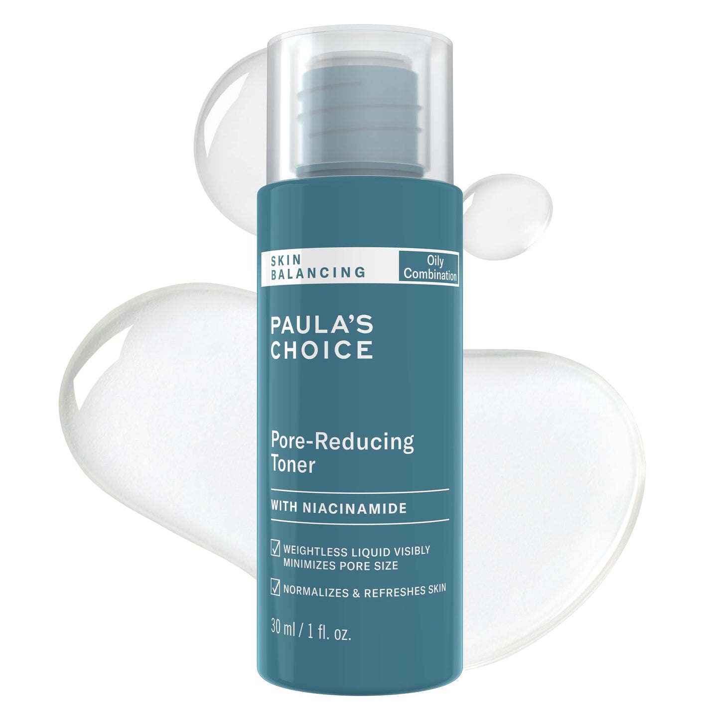 HotPaula's Choice SKIN BALANCING Pore-Reducing Face Toner with Niacinamide, for Oily Skin & Combination, Minimizes Large Pores, Controls Oil & Shine, Hydrates & Replenishes, Fragrance-Free