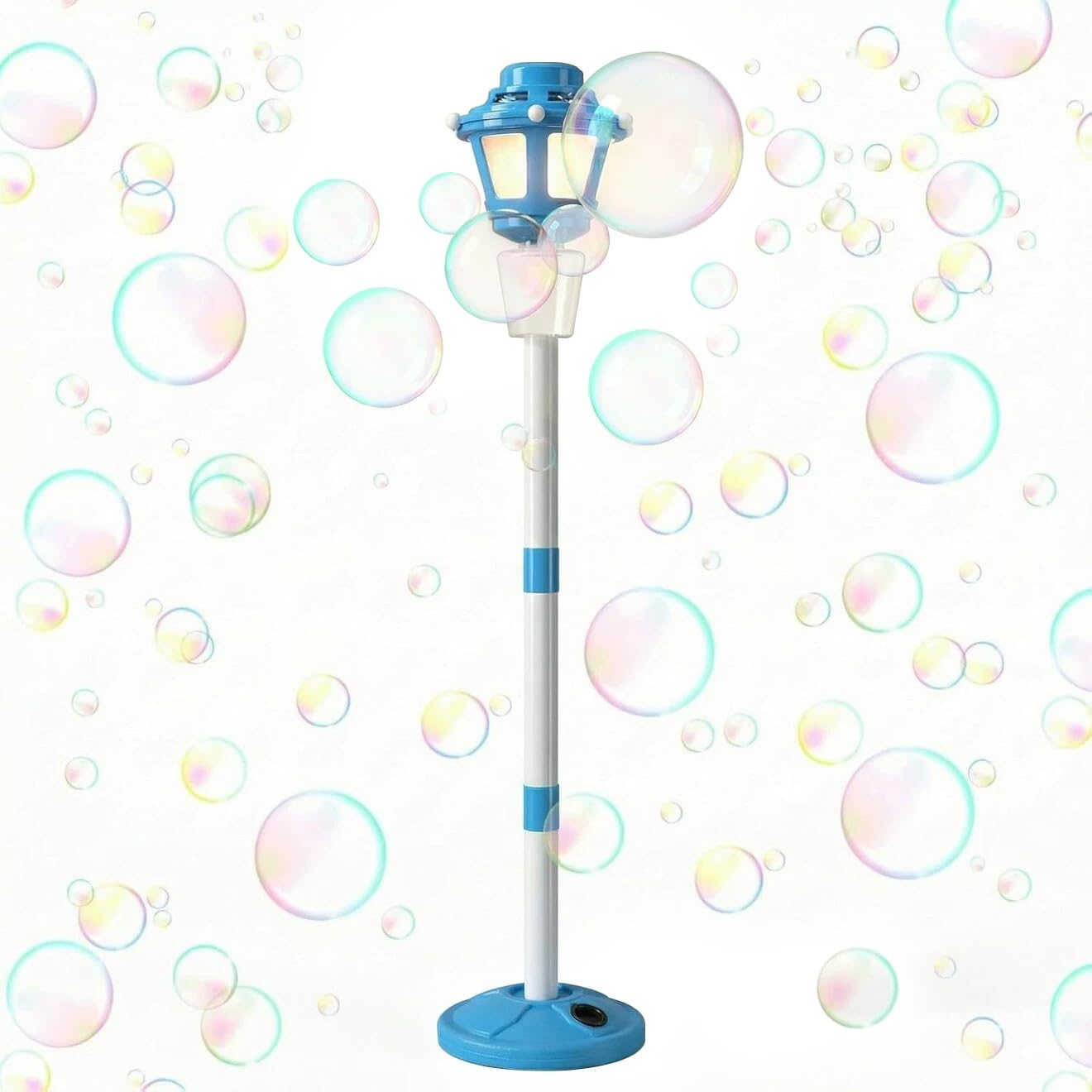HotBubble Machine with Light for Outdoor, Automatic Bubbles Blower Maker for Kids & Adults, Bubble Blower and Wand Toy, Battery Bubbles Blower Machine for Wedding Birthday Party