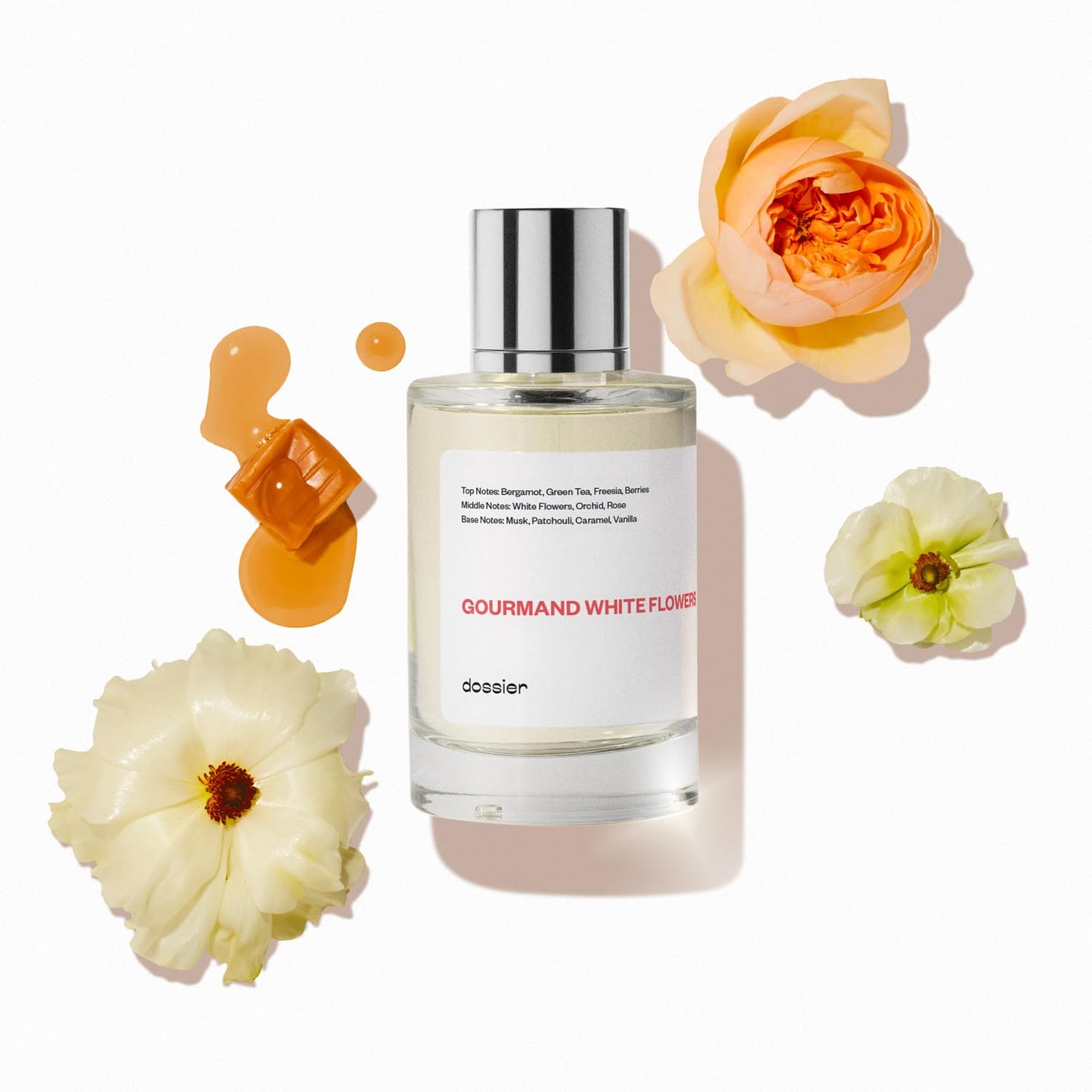 Hot Dossier - Gourmand White Flowers - Eau de Parfum - Inspired by Flowerbomb - Long-Lasting Fragrance - Feminine - 1.7 fl oz (50ml)