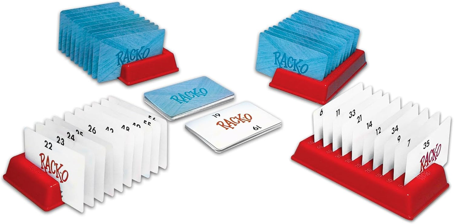 HotWinning Moves Rack-O Retro Edition, Enjoyed Since the 50's | Classic Tabletop Number Sorting Game, 2-4 Players, Ages 8+