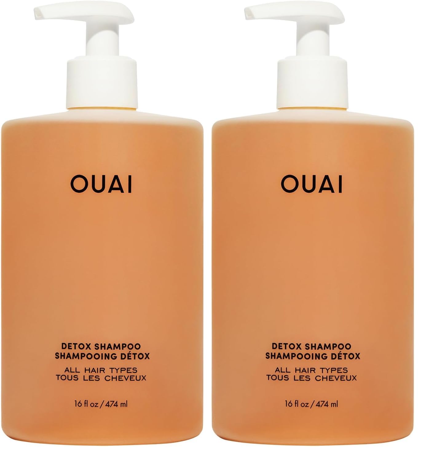 HotOUAI Detox Shampoo - Clarifying Shampoo for Build Up, Dirt, Oil, Product and Hard Water - Apple Cider Vinegar & Keratin for Clean, Refreshed Hair - Sulfate-Free Hair Care (10 oz)