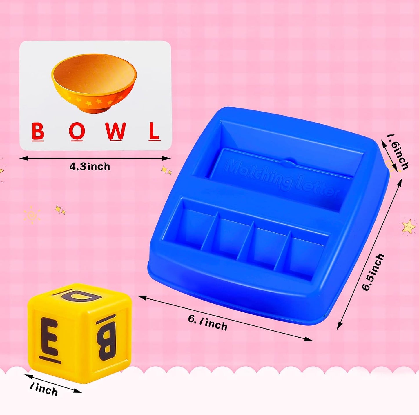 Hot Matching Letter Game, Spelling Word and Increases Memory, Early Learning Educational Toy for Preschool & Kindergarten Kids Over 3-8 Years Old