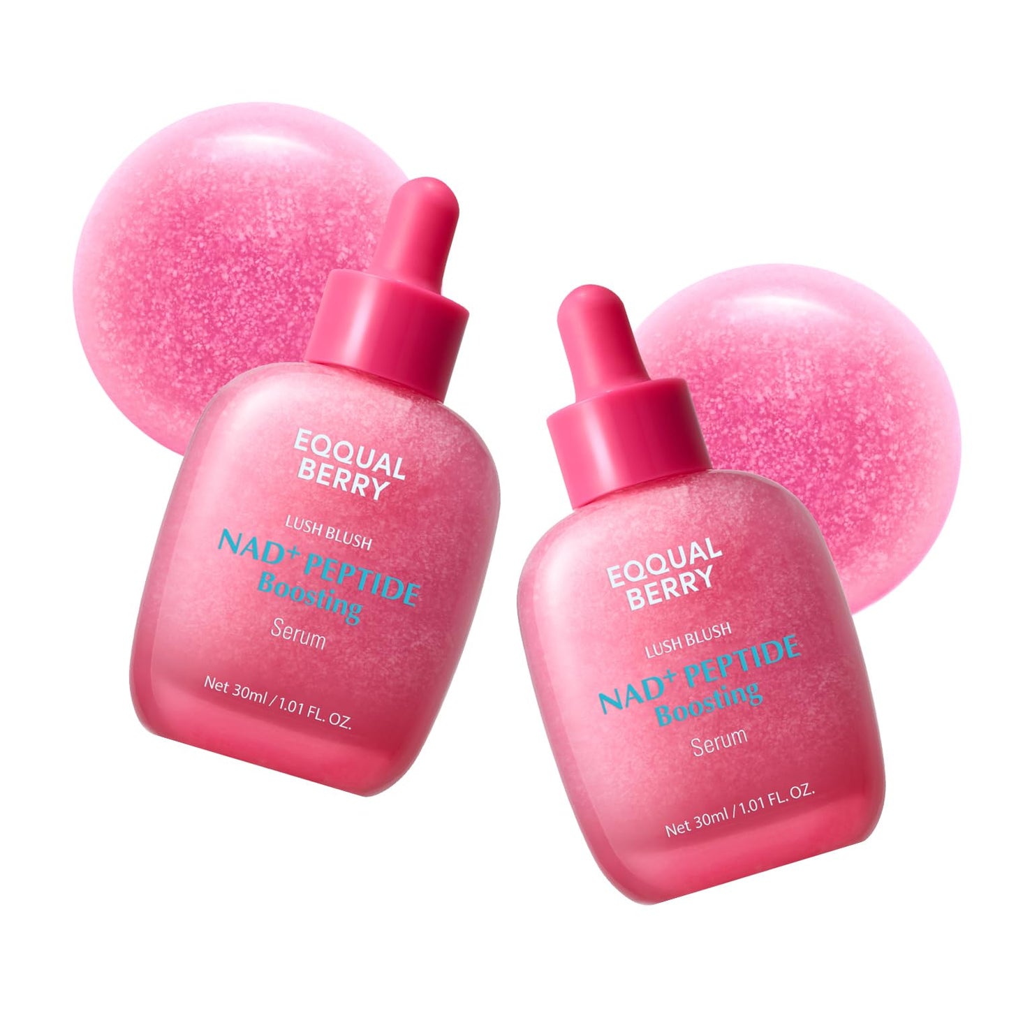 HotEQQUALBERRY NAD+ Peptide Boosting Serum | 14 Peptide Serum for Face, Neck & Body | Niacinamide 2% & Vegan Collagen for Anti-Aging, Firming & Lifting | Korean Skincare (1.01 oz / 30ml)