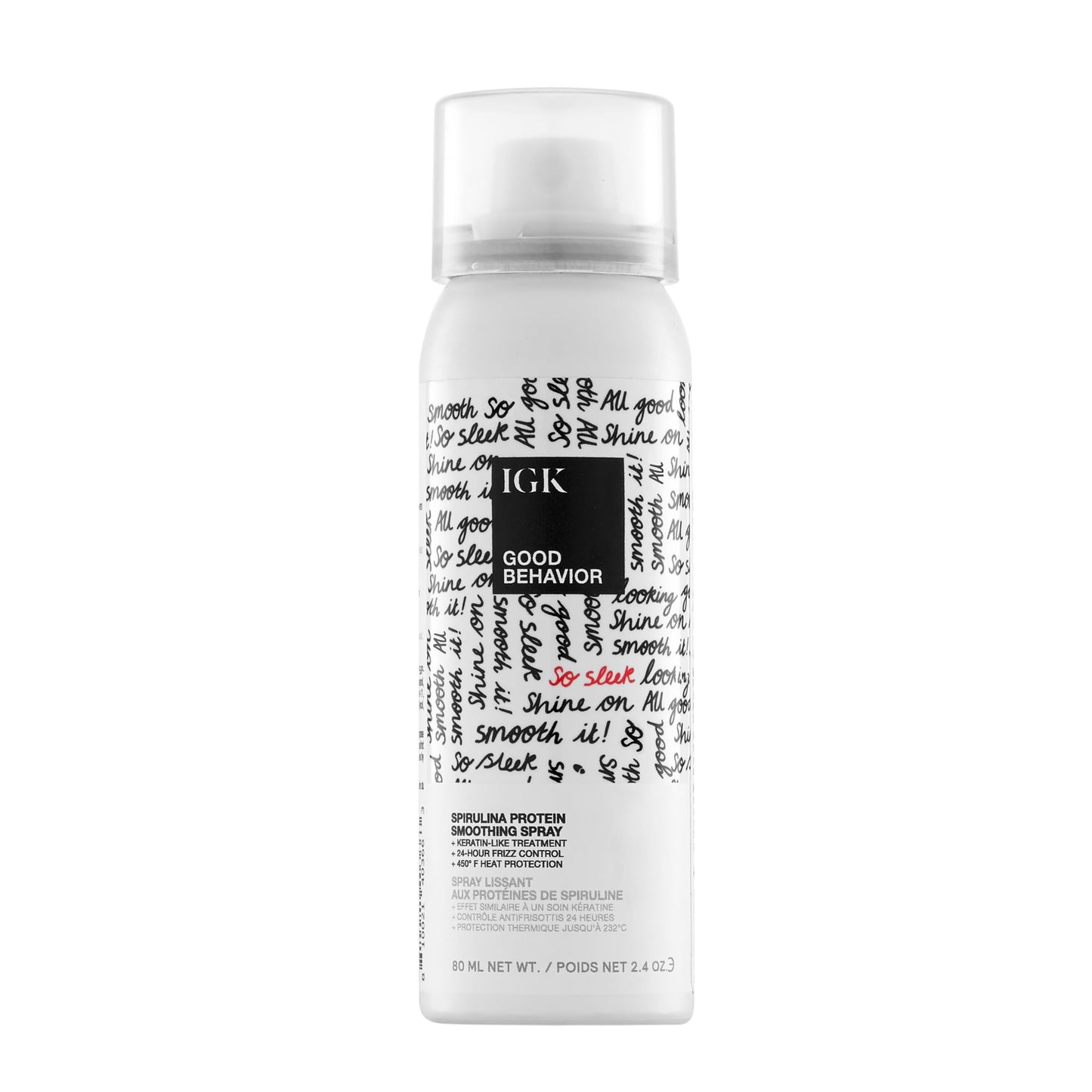 HotIGK GOOD BEHAVIOR Spirulina Protein Smoothing Spray | 4-Day Frizz Control + Heat Protectant | Vegan + Cruelty Free | 5.6 Oz
