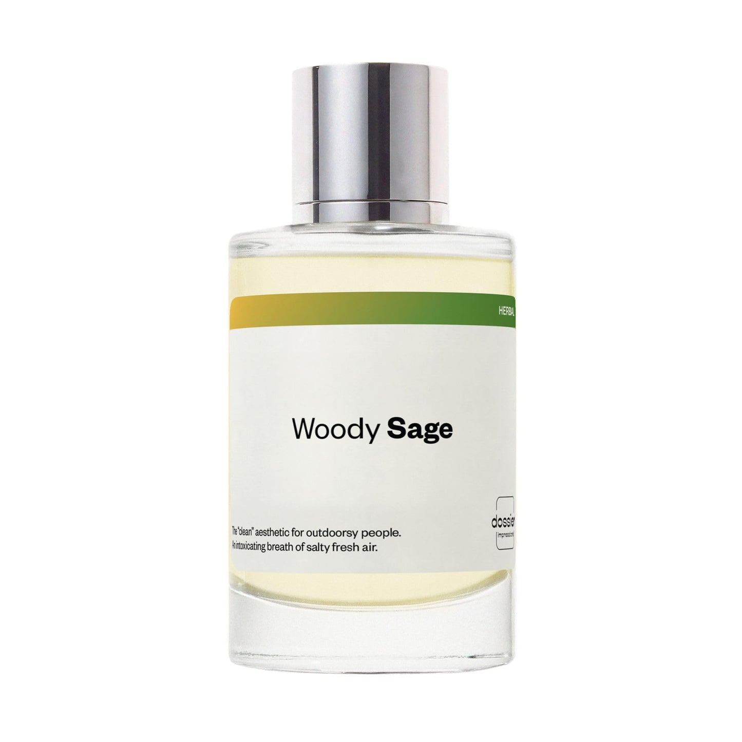 Hot Dossier - Woody Sage - Eau de Parfum - Inspired by Wood Sage & Sea Salt - Long-Lasting Fragrance - Unisex - 1.7 fl oz (50ml)