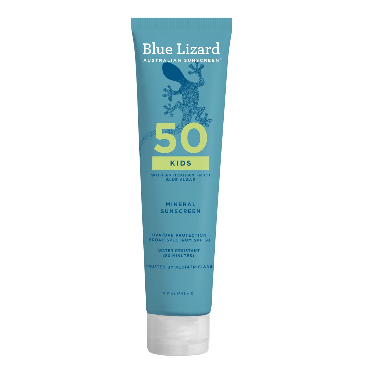 HotBlue Lizard Kids Mineral Sunscreen Spray SPF 50+, Brand, Broad-Spectrum UVA/UVB Protection, Water-Resistant, Zinc Oxide Formula, 5 fl oz