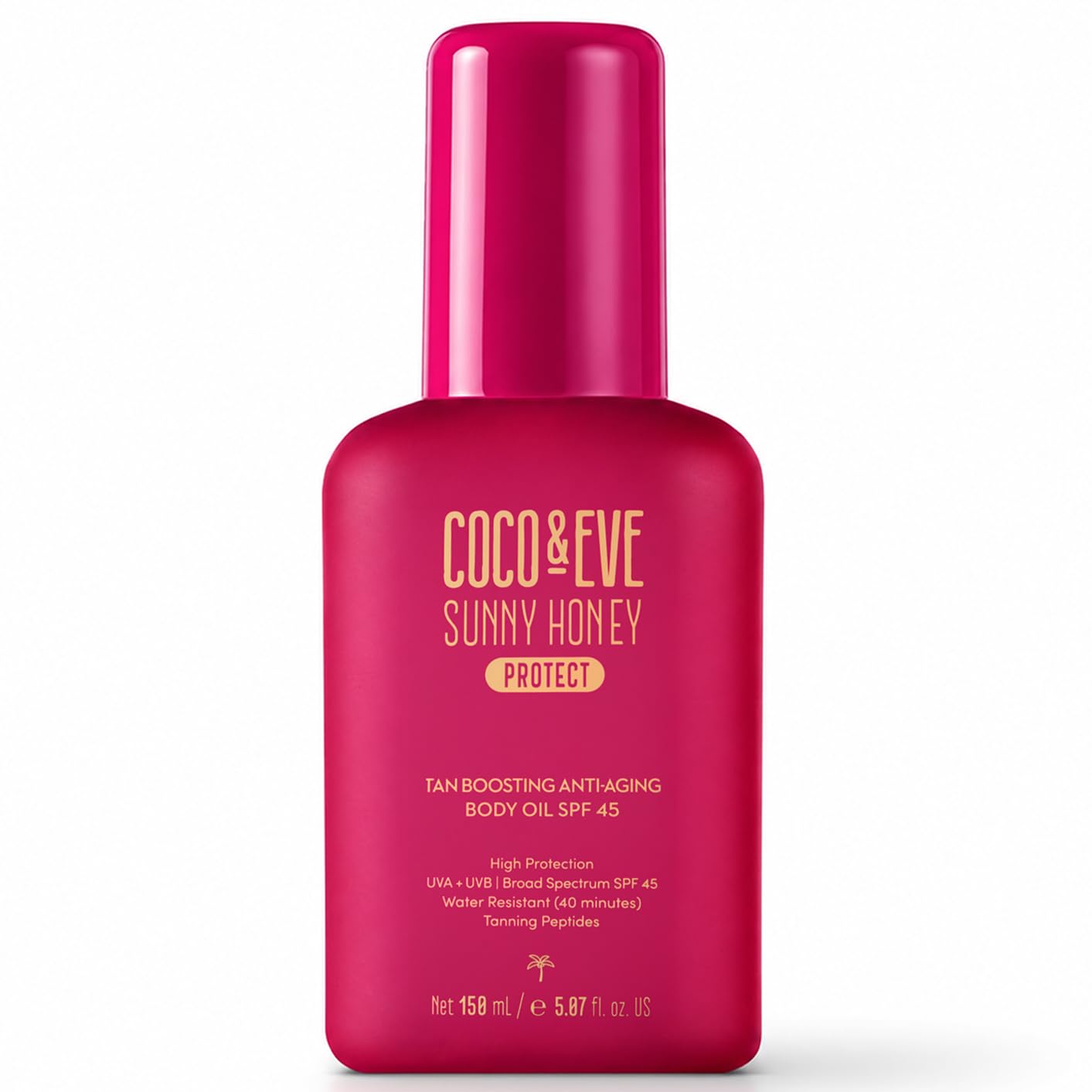HotCoco & Eve Tan Boosting Anti-Aging Body Oil SPF20 - Tanning Accelerator Spray, UVA UVB Sun Protection | Moisturizing Outdoor Bronzing Enhancer with Natural Ingredients, Antioxidants (5.07 Fl Oz)