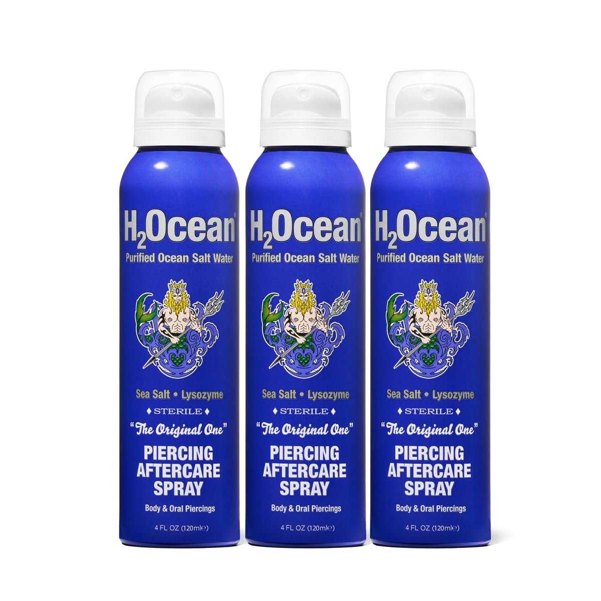 HotH2Ocean Piercing Aftercare Spray and Keloid Bump Removal– Sea Salt Spray for Body and Facial Piercings – Ear, Nose, Navel, Oral & Body Piercing Cleaner, Aftercare Solution for New Piercings– 4oz