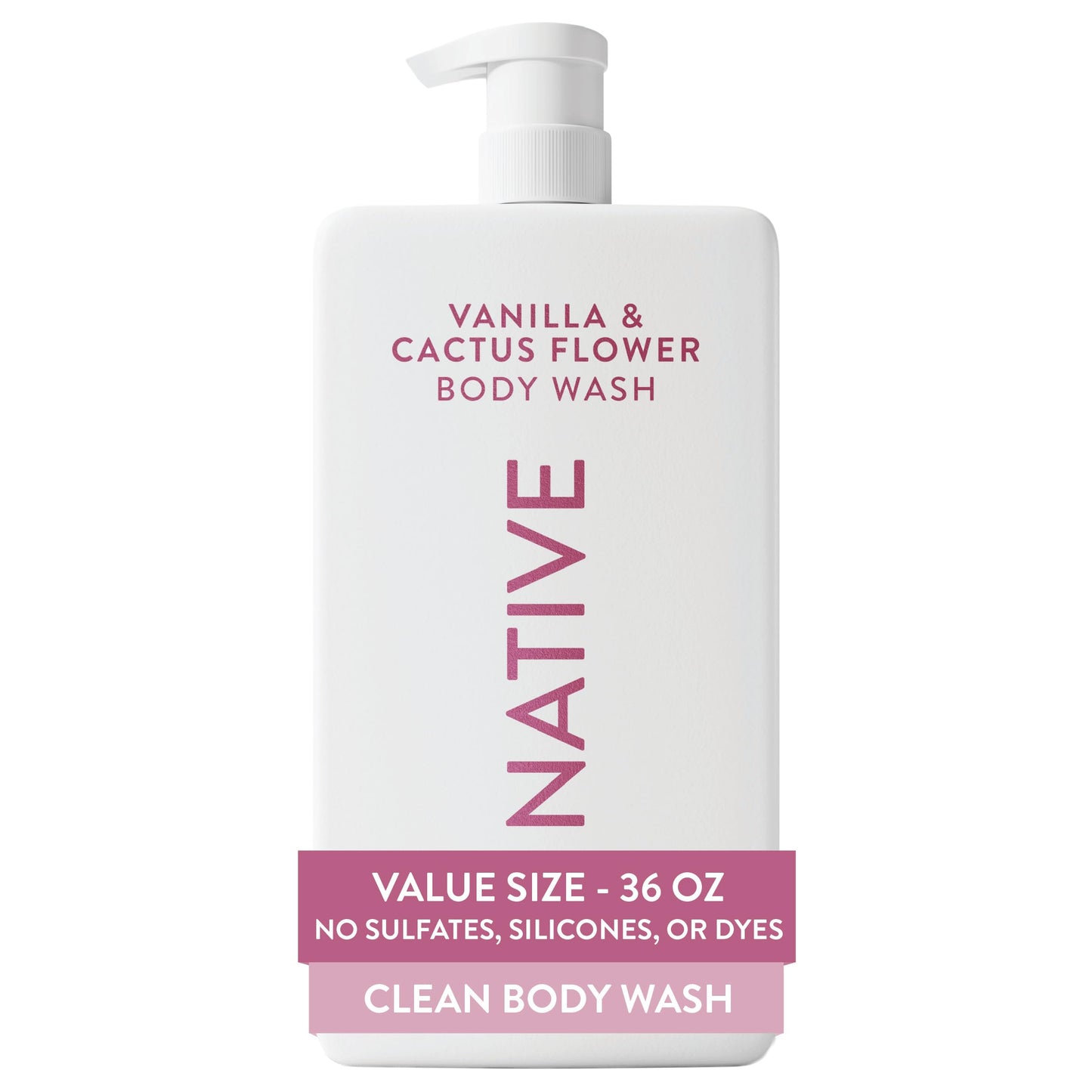 HotNative Body Wash for Women & Men, Coconut & Vanilla, 36 oz Pump Bottle, Sulfate-Free & Gentle