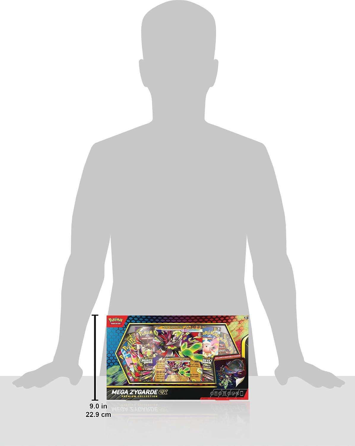 HotPokemon TCG: Mega Zygarde ex Premium Collection with 8 Booster Packs