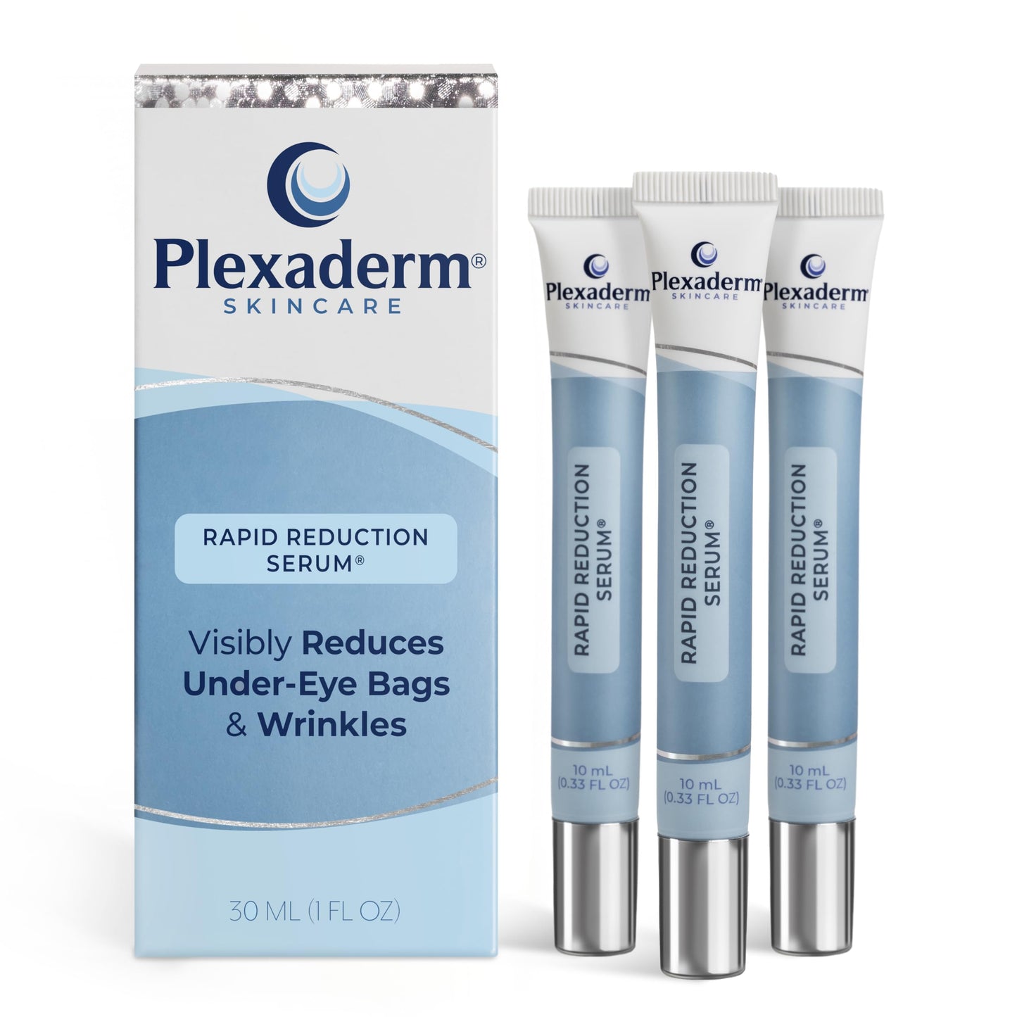 HotPlexaderm Rapid Reduction Eye Serum - Visibly Reduces Under-Eye Bags, Wrinkles, Dark Circles, Fine Lines & Crow's Feet Instantly, Anti Aging Wrinkle Remover for Face, Full Size Tube