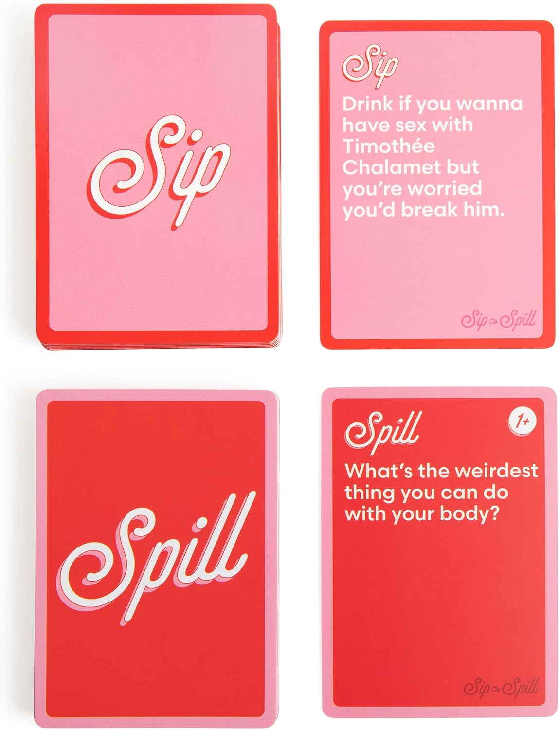 Hot Sip or Spill Party Drinking Game – Fun Summer Drinking Games for Parties, Outdoor & Pool Party Games, Adult Party Game for Groups, Travel-Friendly for Beach & Vacation Fun, Includes 200 Cards