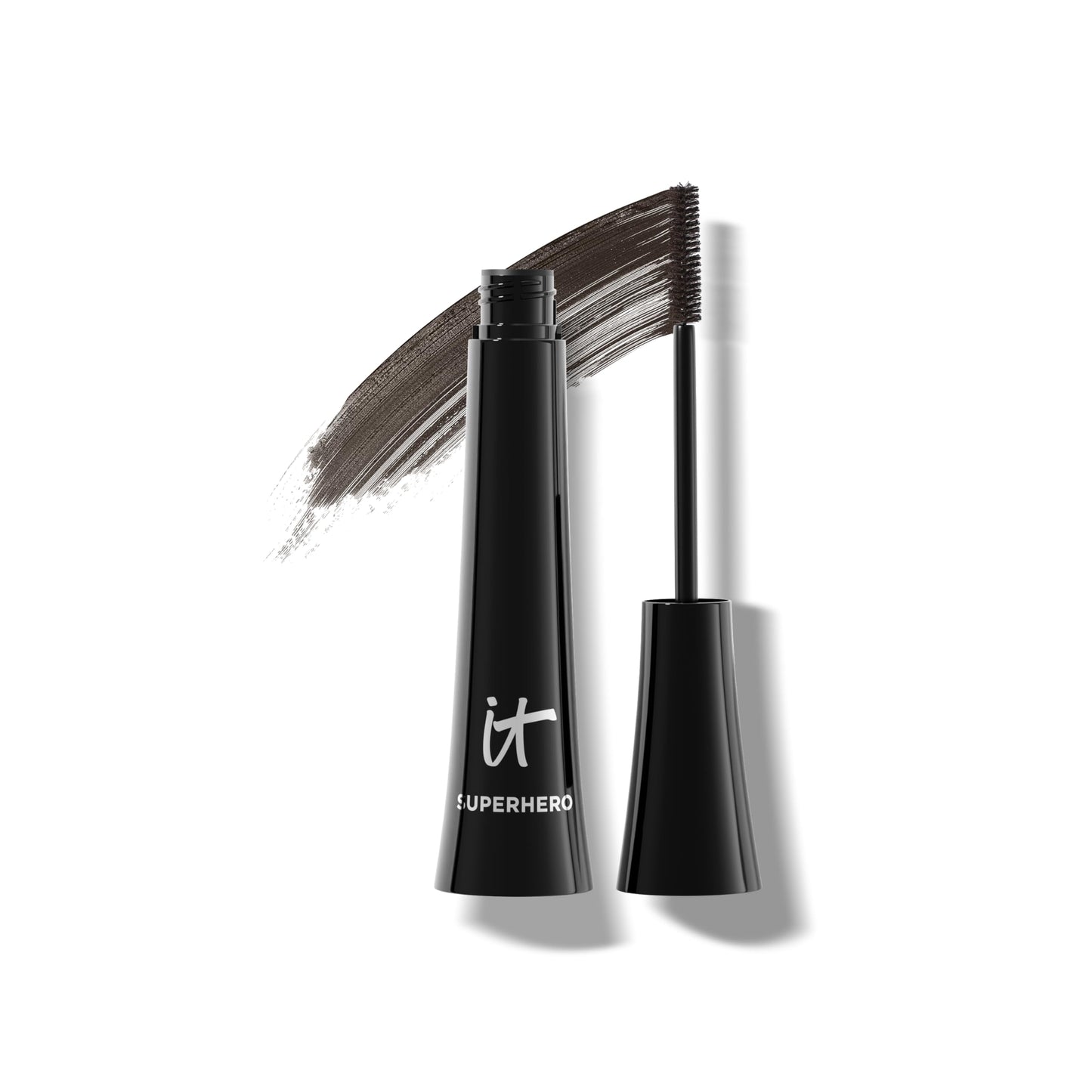 HotIT Cosmetics Superhero Elastic Stretch Volumizing + Lengthening Mascara | Lifting & Curling Mascara with Lash-Loving Biotin, Hydrolyzed Collagen + Peptides, Great for Sparse Short + Long Eyelashes