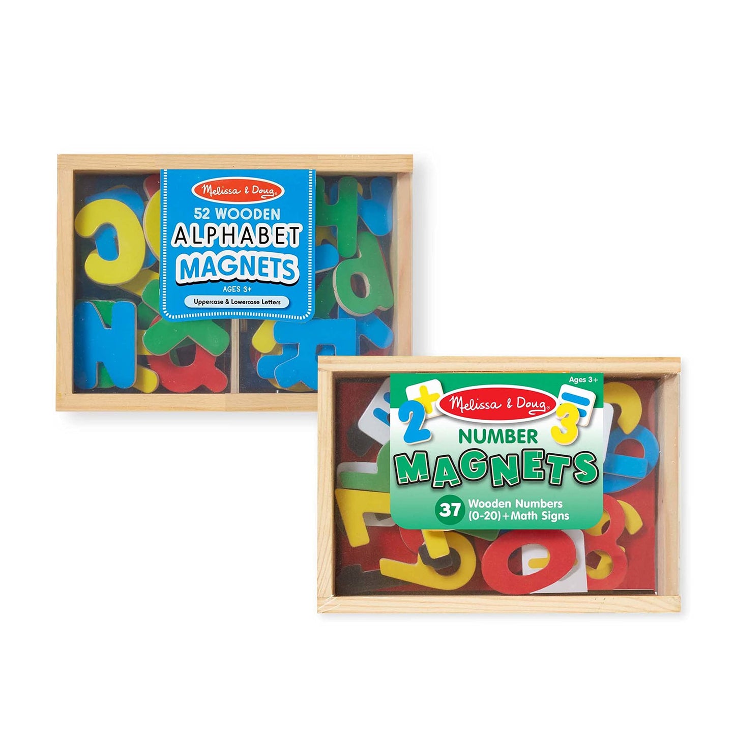 Hot Melissa & Doug Deluxe Magnetic Letters and Numbers Set – 89 Wooden Alphabet Magnets & Numbers, Educational Learning Toys for Preschool Kids Ages 3+
