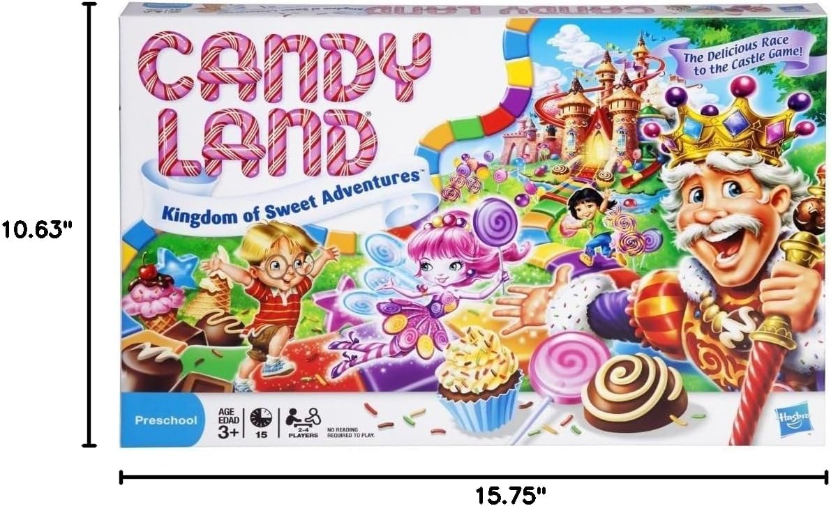 HotHasbro Gaming Candy Land Kingdom of Sweet Adventures Board Game for Kids, Gifts for Boys and Girls, Ages 3 & Up (Amazon Exclusive)