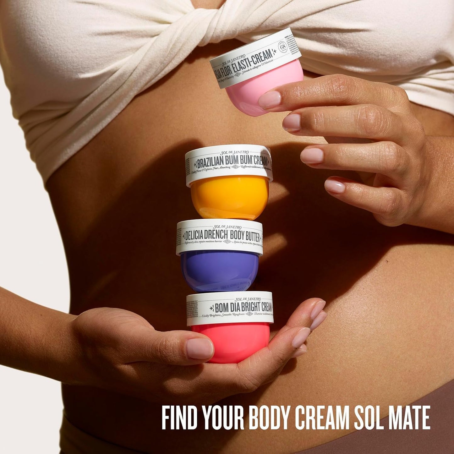 HotSol de Janeiro Body Boldly Body Cream Discovery Set | Trial Size Beauty Minis | Gift Set | Set of 4 - 25mL | Amazon Exclusive