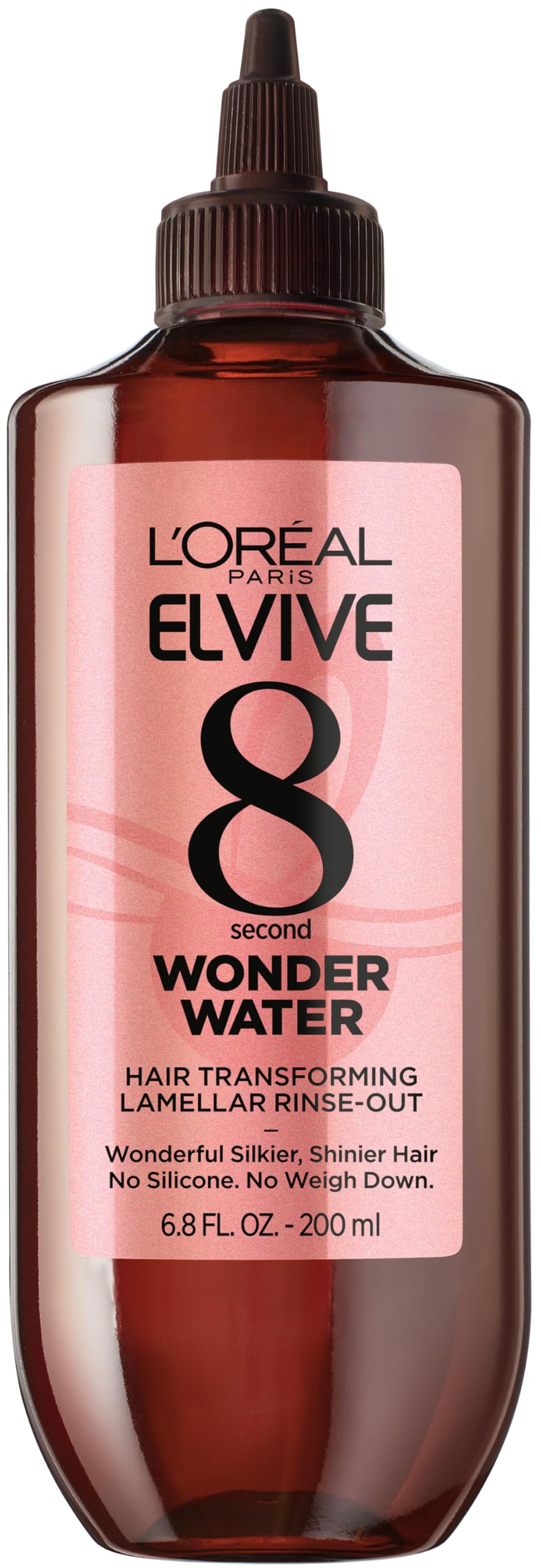 HotL’Oreal Paris Elvive 8 Second Wonder Water Lamellar, Rinse out Moisturizing Hair Treatment for Silky, Shiny Looking Hair, 6.8 FL; Oz