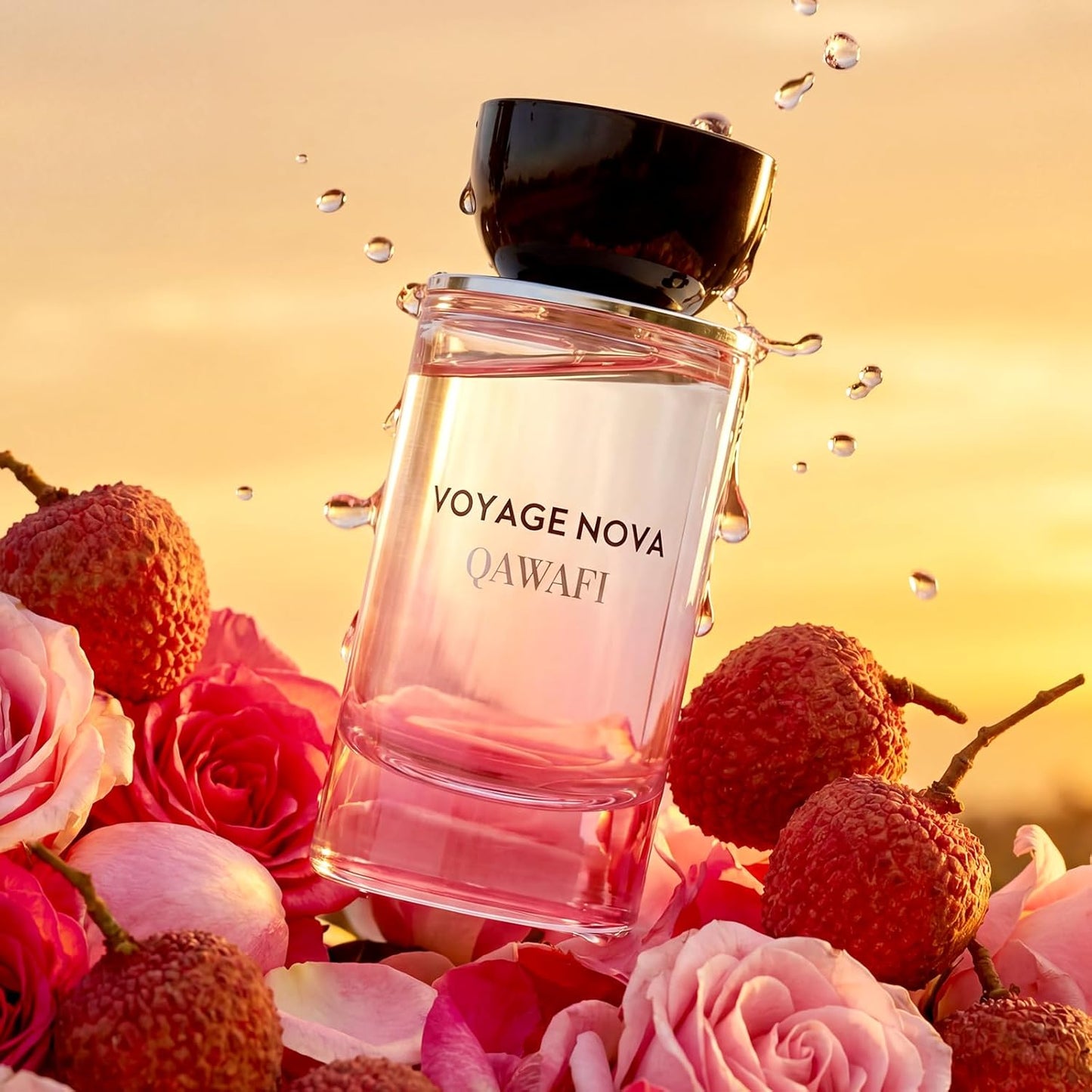 Hot Voyage Nova Eau de Parfum for Women, Lychee Bergamot Ginger, Rose Peony Cocoa Blossom, Elegant Patchouli, Long Lasting Spring Fall Perfume, 50ml &1.7fl oz