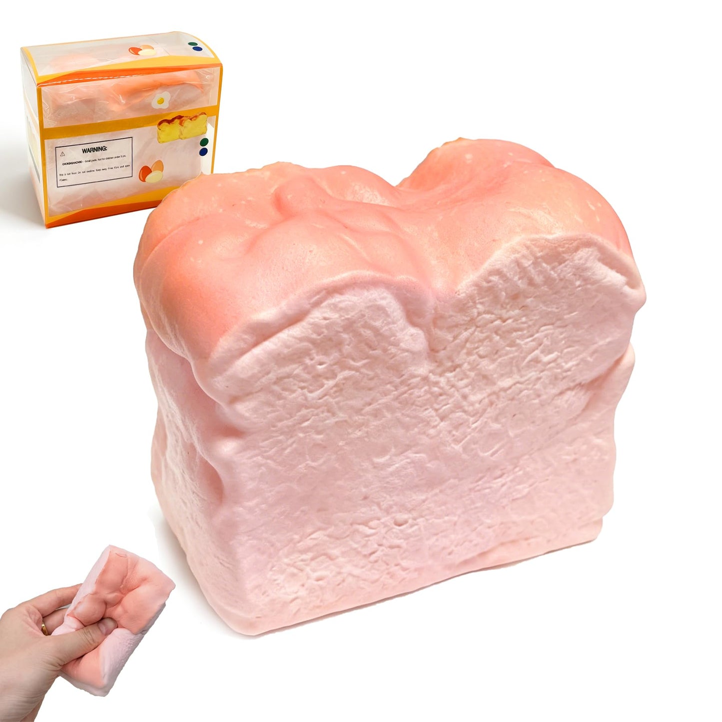 HotBread Squeeze Squishy Toy,Slow Rising Squishy, Dumpling Stress Balls,PU Materia Fidget Toy for Office or Party Favor