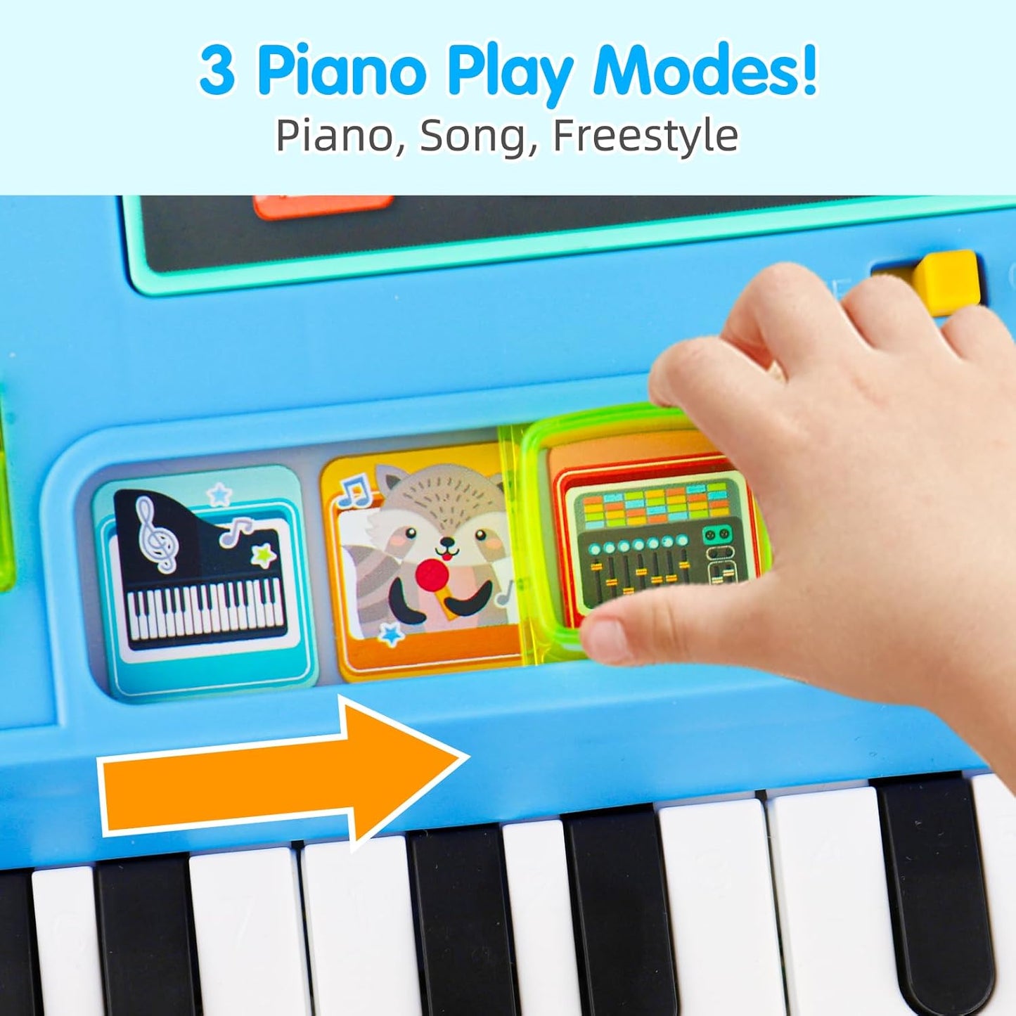 HotBaby DJ Activity Table for Toddlers, Baby Musical Piano Toys with Music & Light Toddler Learning Educational Infant Toy for Boy Girl First Birthday Gifts
