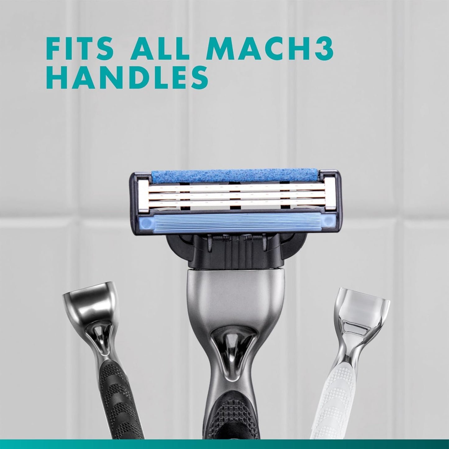 HotGillette Mach3 Men's Razor Blades, 15 Blade Refills