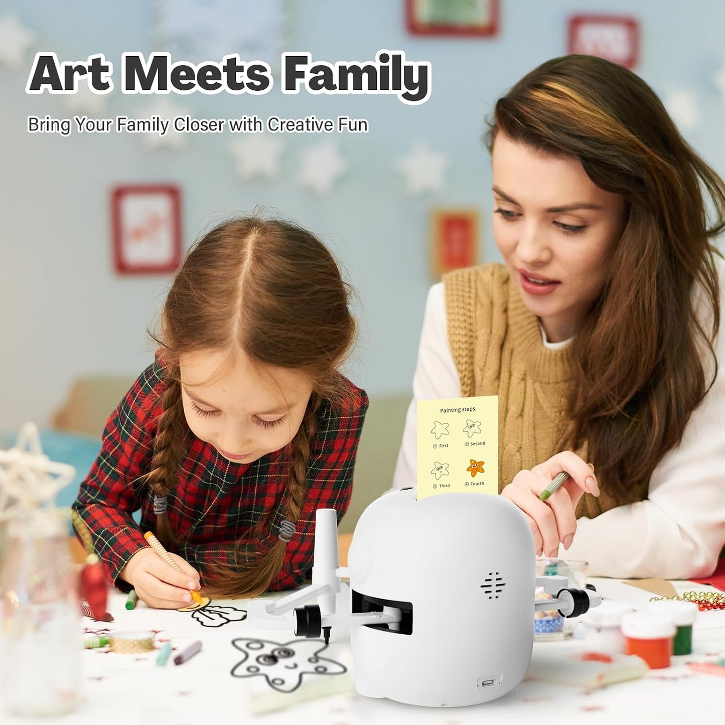 Hot RIVGOT Drawing Robot for Kids with 150 Cards, Voice Interactive Educational Drawing Machine, Montessori Painting Learning Toys for 3 4 5 6 7 8 Year Old Boys Girls Birthday Party
