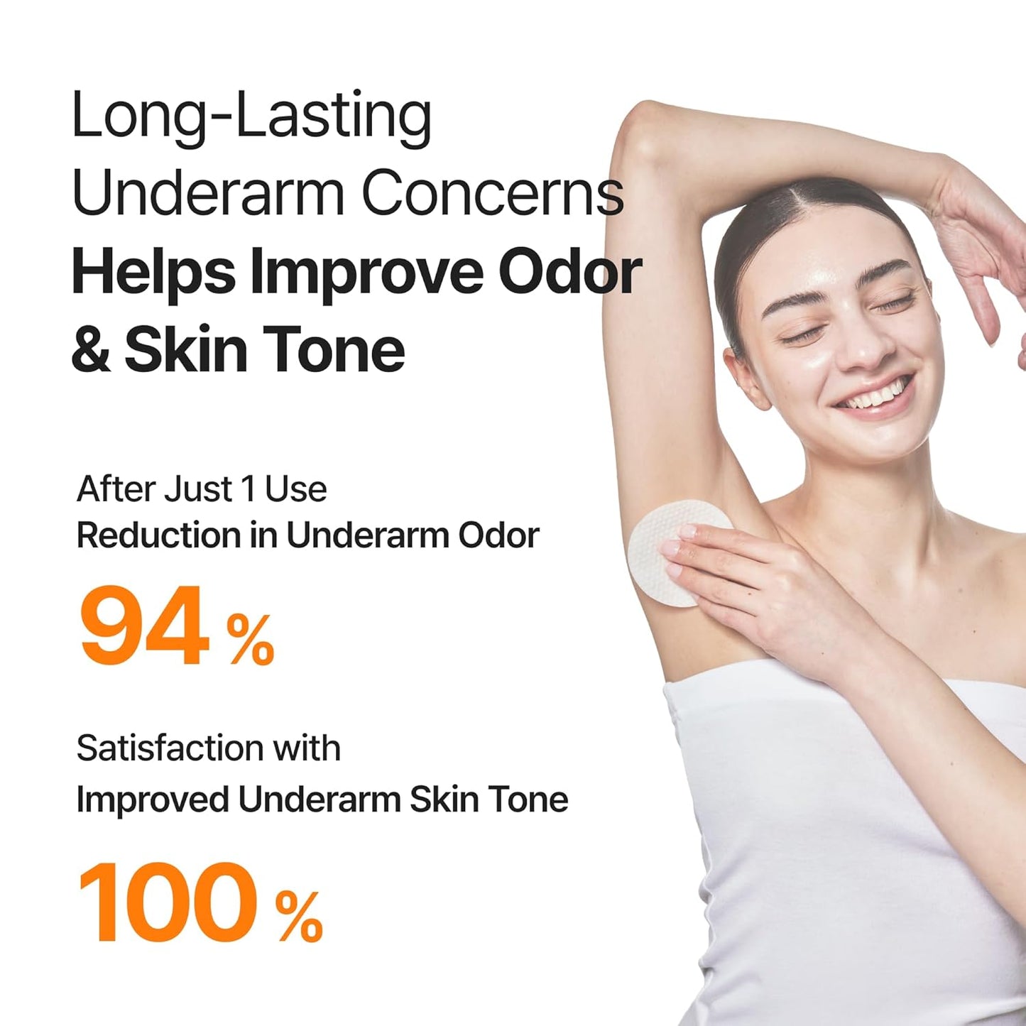 Hotcelimax TXA Body Clarifying Pad | 3% Glycolic Acid, Body Odor Pad For Dark Underarms Treatment, Knee & Elbow, Strawberry Skin Care, Gentle Exfoliating & Hydrating Body Scrub (50 pads)