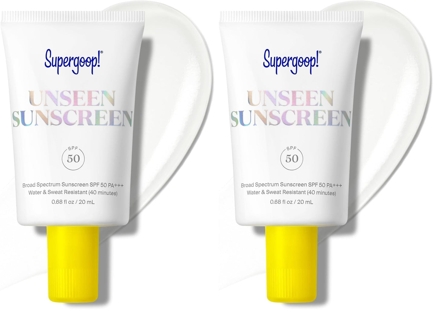 HotSupergoop! Unseen Sunscreen - Clear & Invisible Face Sunscreen + Broad Spectrum + Makeup-Gripping Primer - Weightless, Scentless, Oil Free - For All Skin Types & Tones