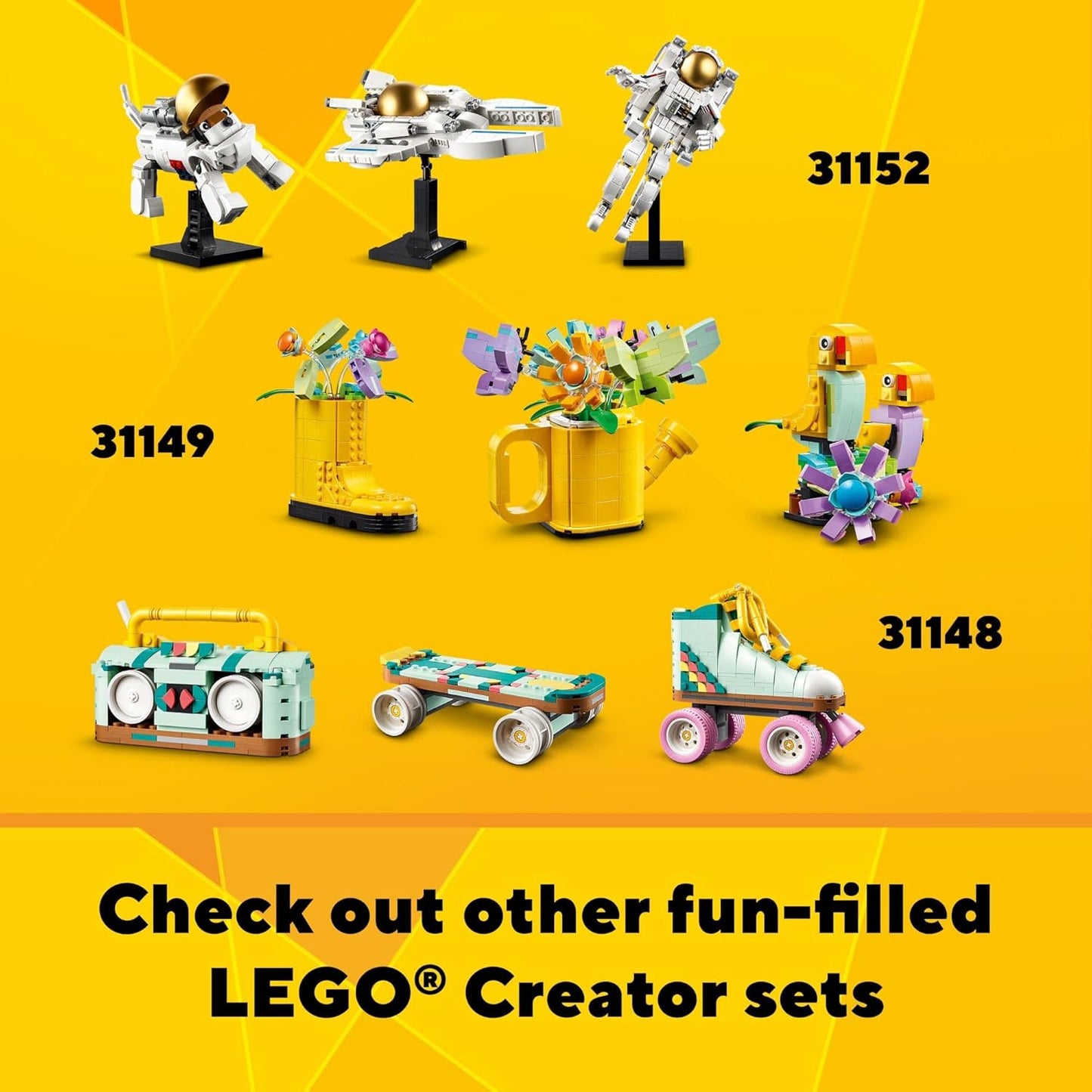 HotLEGO Creator 3 in 1 Retro Camera Toy, Transforms to Retro Video Camera or to TV Set, Photography Gift for Boys and Girls Ages 8 Years Old and Up Who Enjoy Creative Play, 31147
